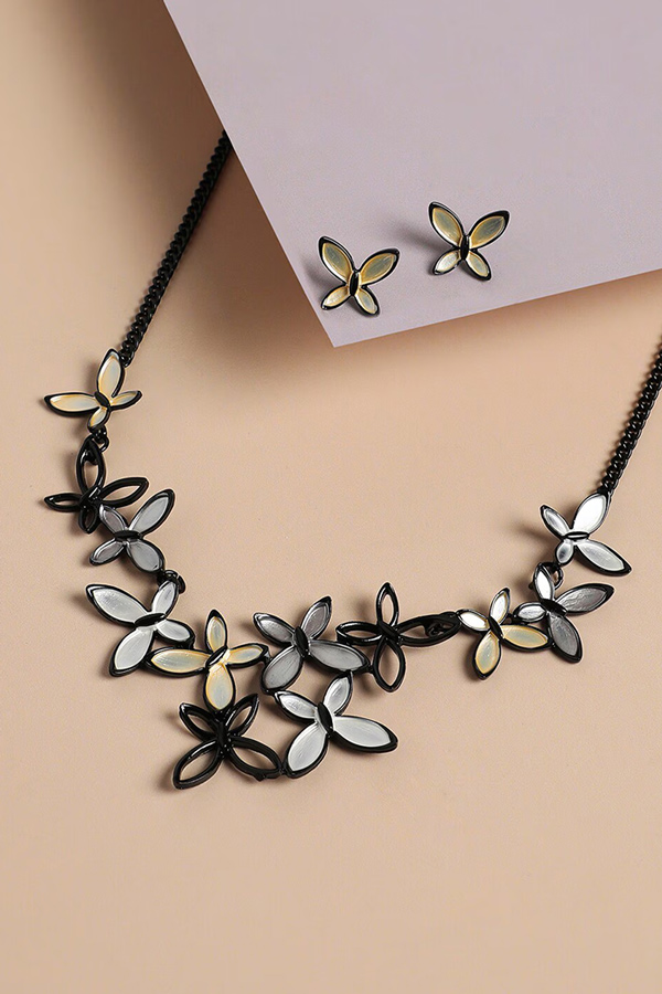 Butterfly jewellery set