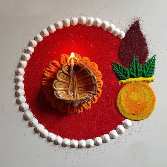 Deepak Rangoli Design