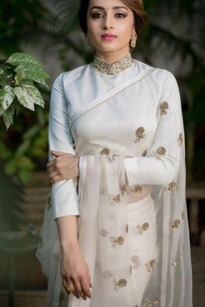 Full High Neck Blouse Design