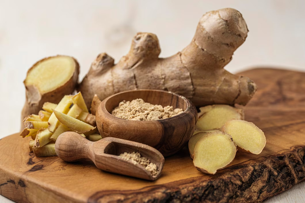 Ginger as a natural antacids for heartburn and indigestion