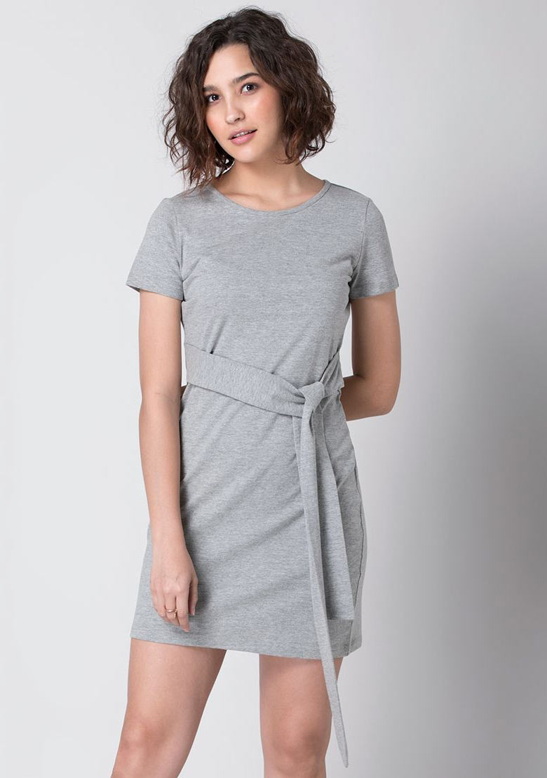 Grey Tie T shirt