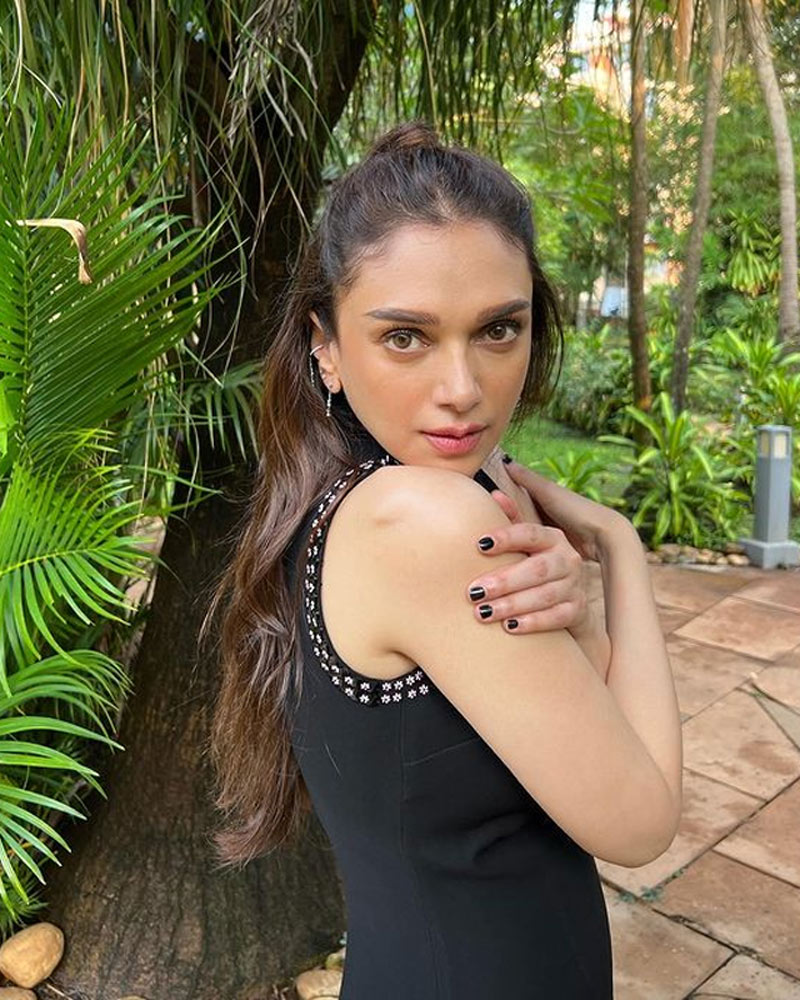 Half Parted Bun Hairstyle