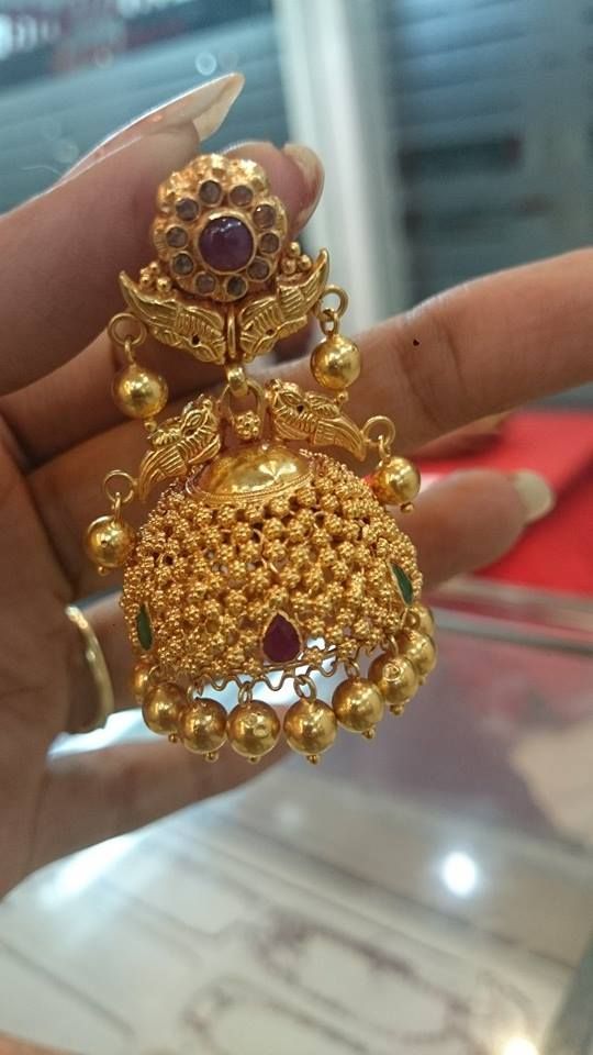 Kundan Heavy Bridal Jhumka