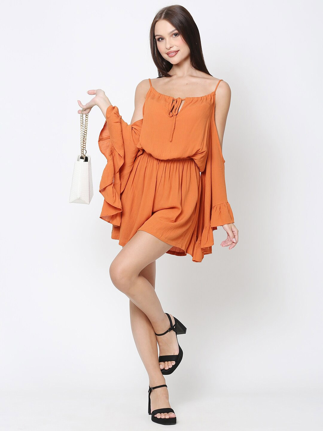 Ruffel design playsuit