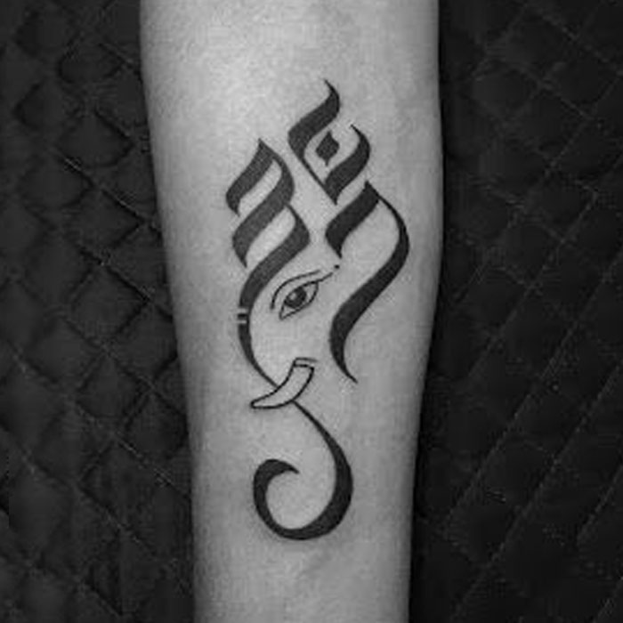 Simple Lord Ganesha Tattoo Design