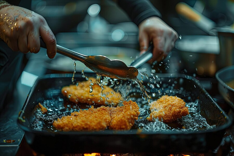 What makes fried food more crispy?