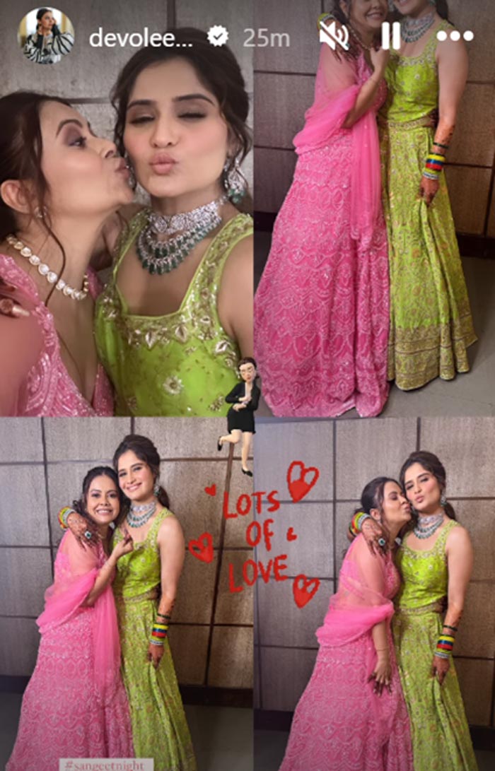 arti singh sangeet devoleena