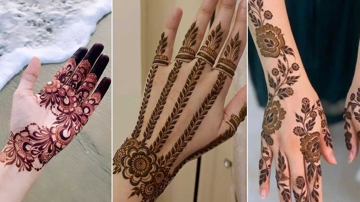 Bel Mehndi Designs For Akshaya Tritiya 2024: हाथों में बेल मेहंदी की ये ...