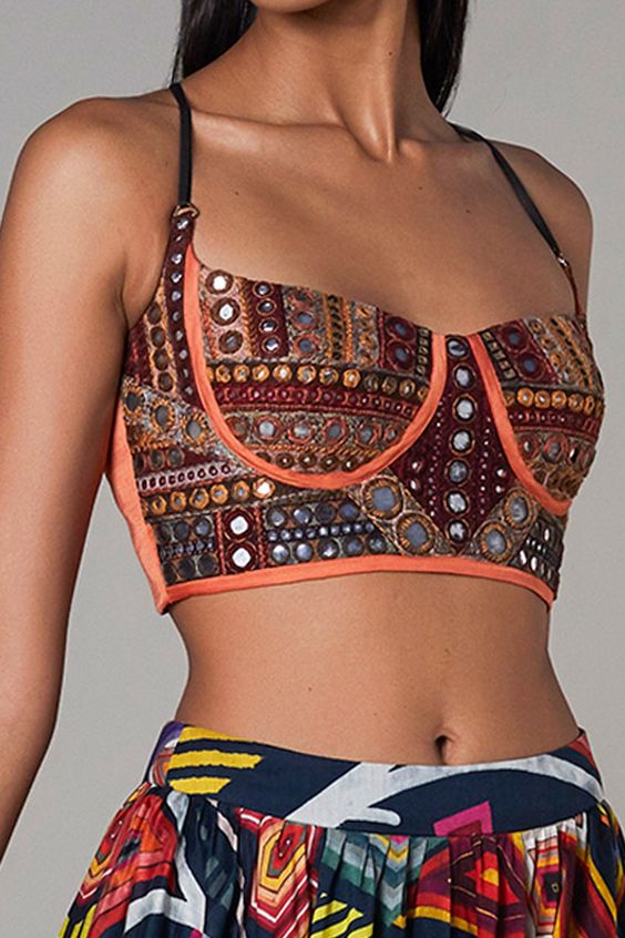 bralette Mirror Work