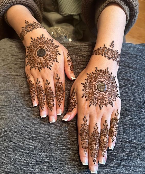 chaitra navami mehndi mandala