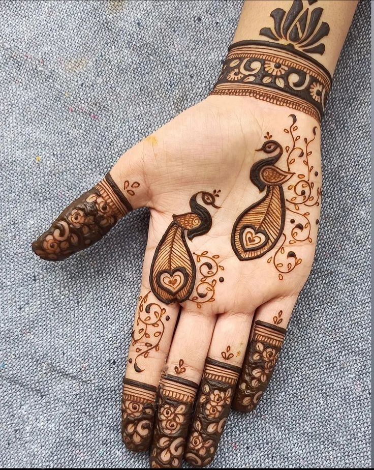 chaitra navami mehndi peacock