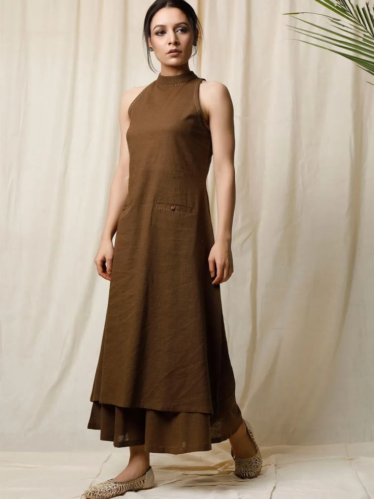 cotton kurti neck designs halter neck