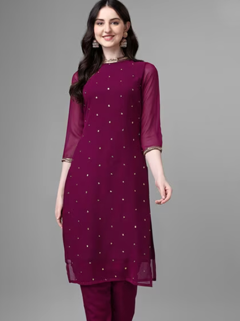 fancy look georgette kurti