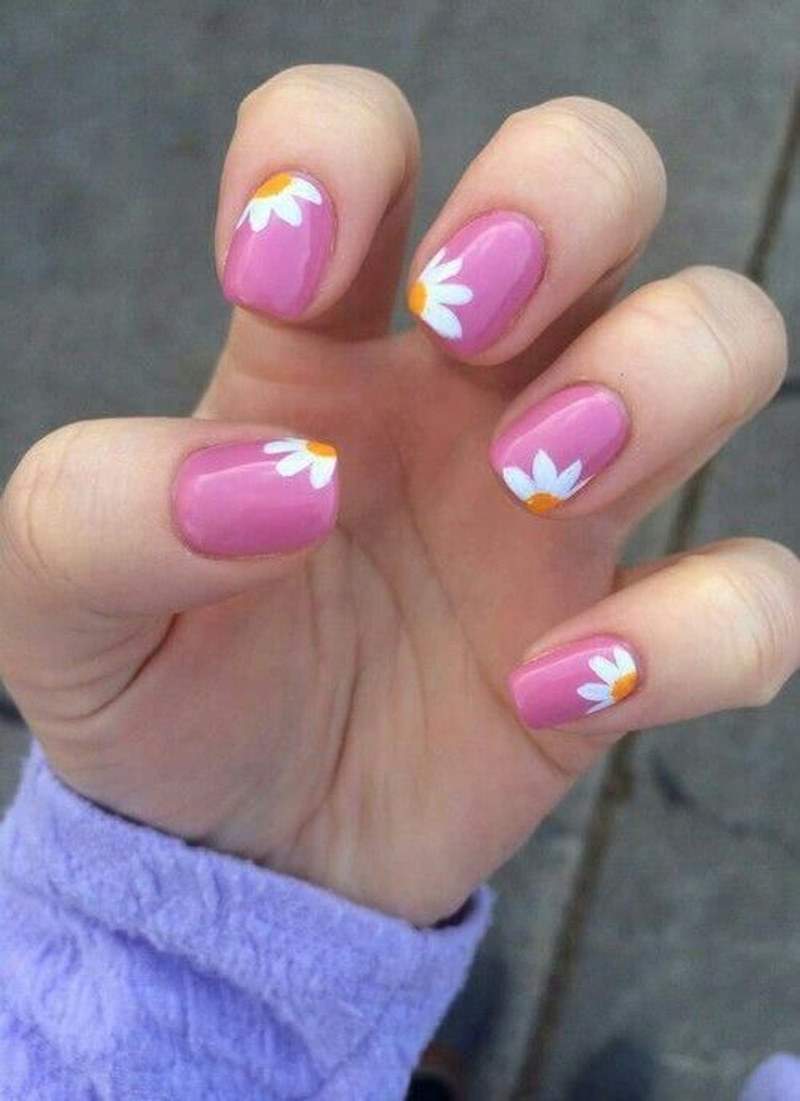 floral nails