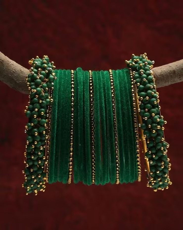 green bangle set
