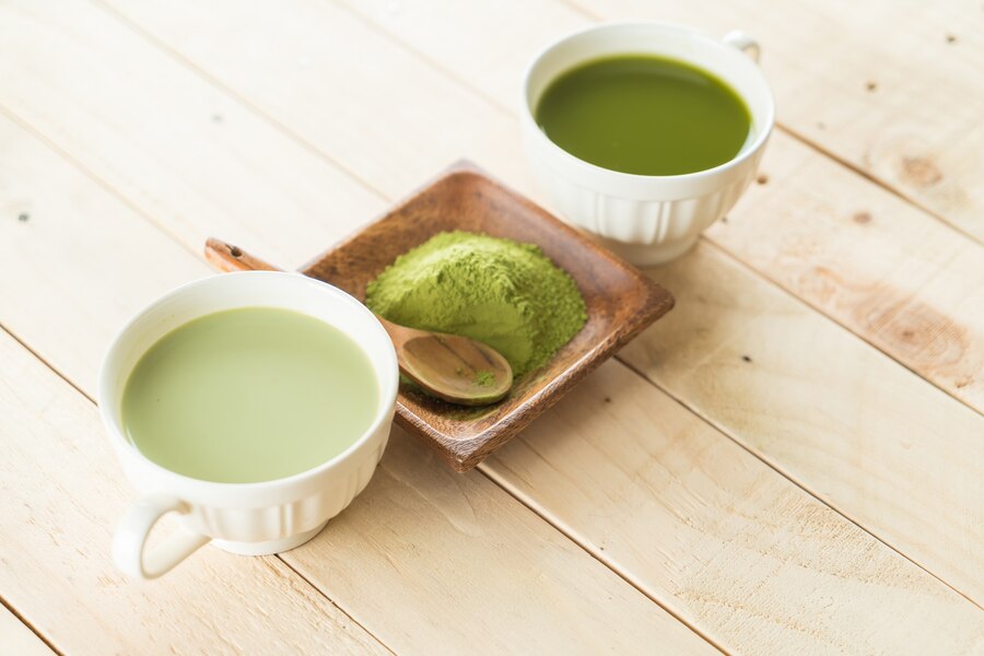 hot matcha