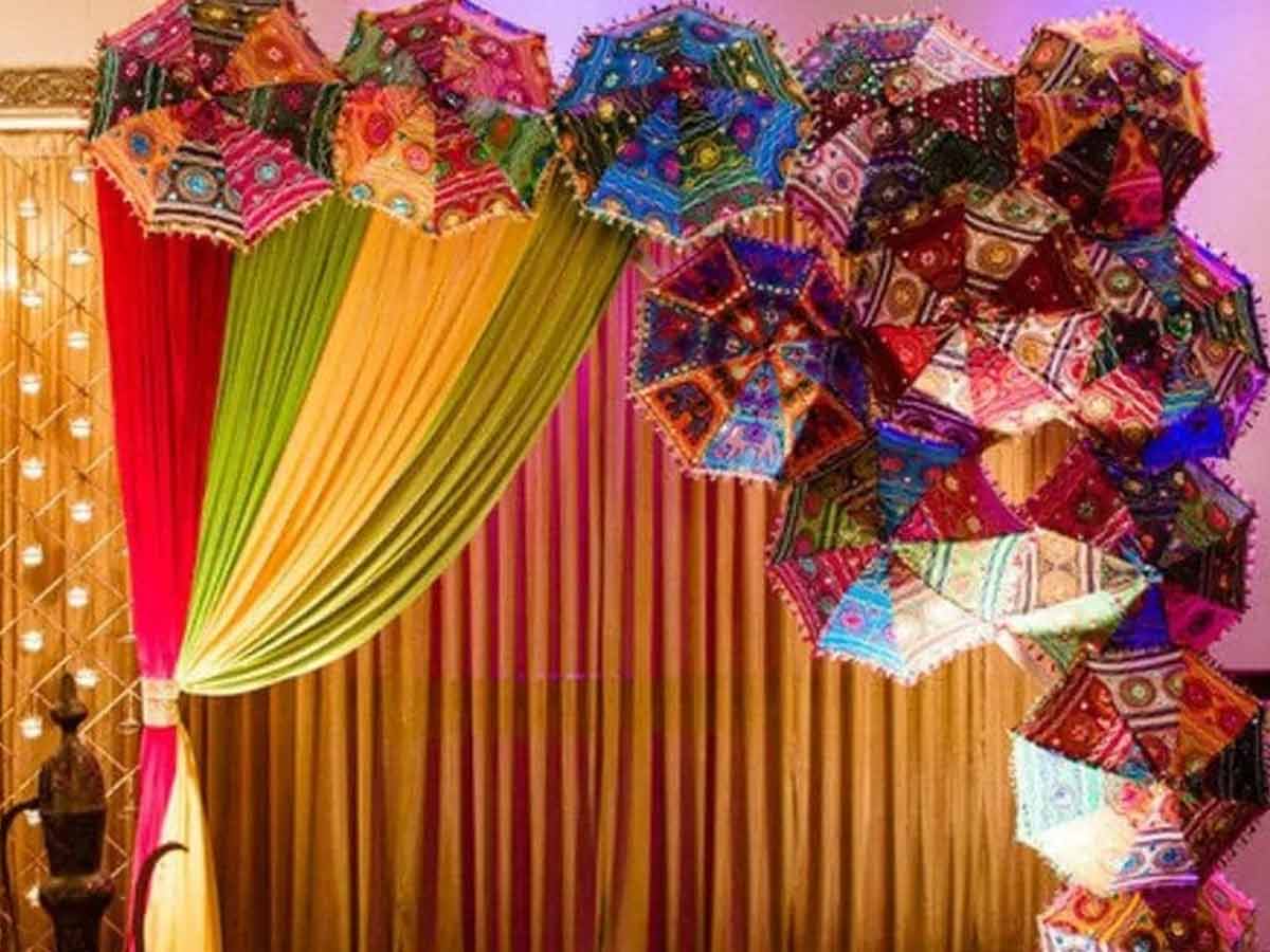 how to decoratec puja pandal gujtrati theme