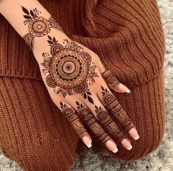 mandala mehndi designs eid circular