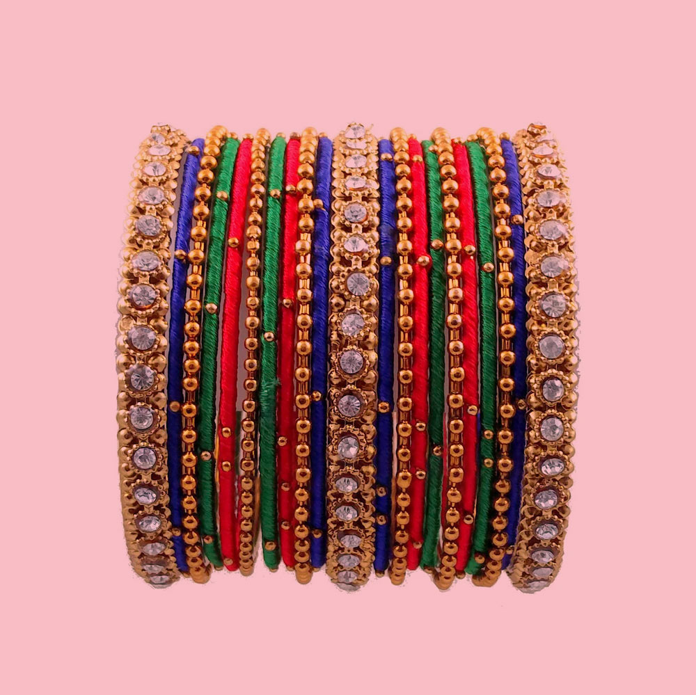 multi colour bangle set