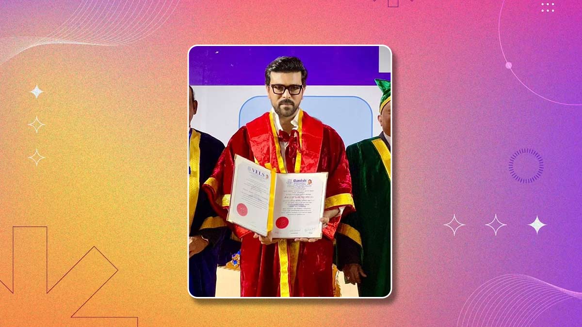 Actor Ram Charan Receives Honorary Doctorate From Vels University ...