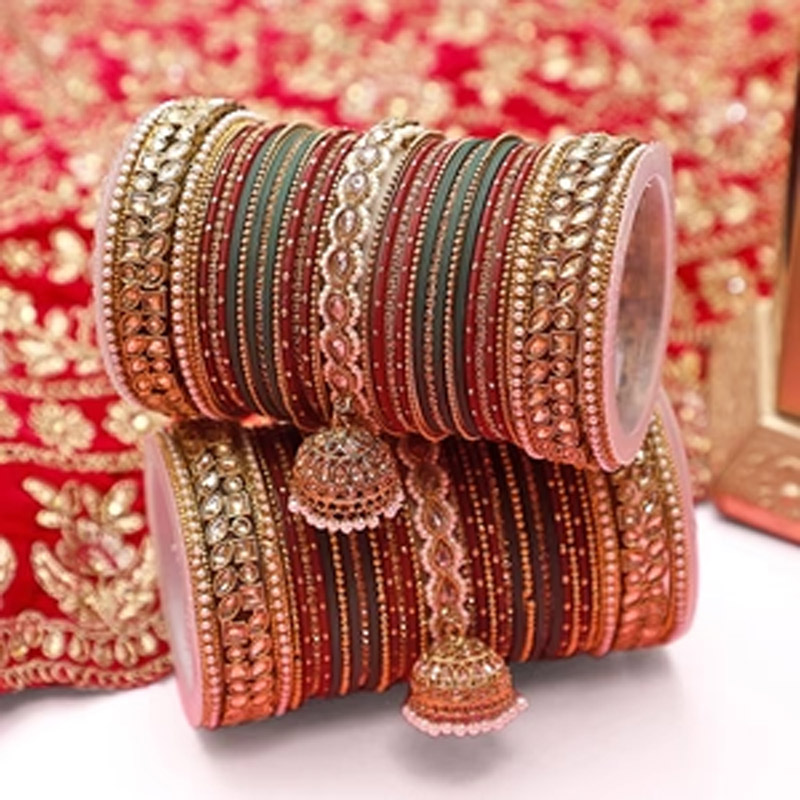 red and green bangles