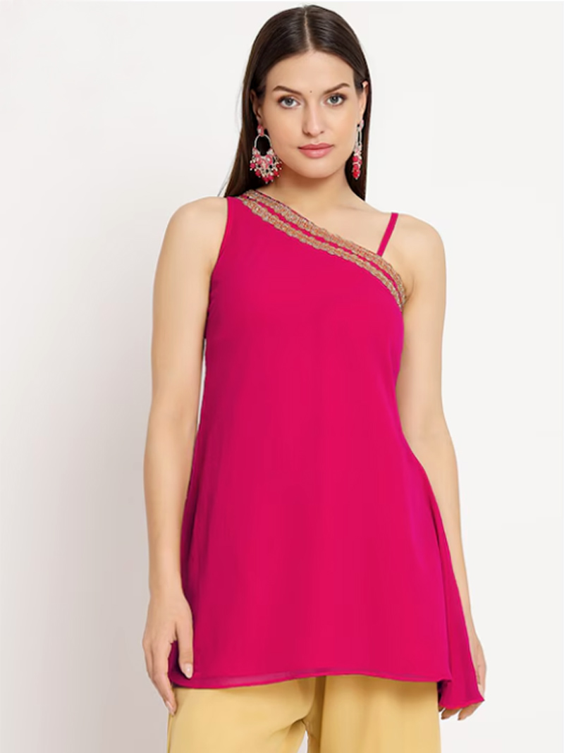 single shoulder kurti