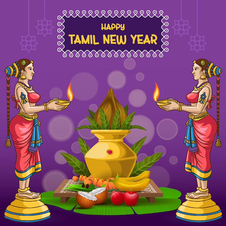 தமிழ் புத்தாண்டு 2024 வாழ்த்து, கவிதை, குறுஞ்செய்தி tamil puthandu