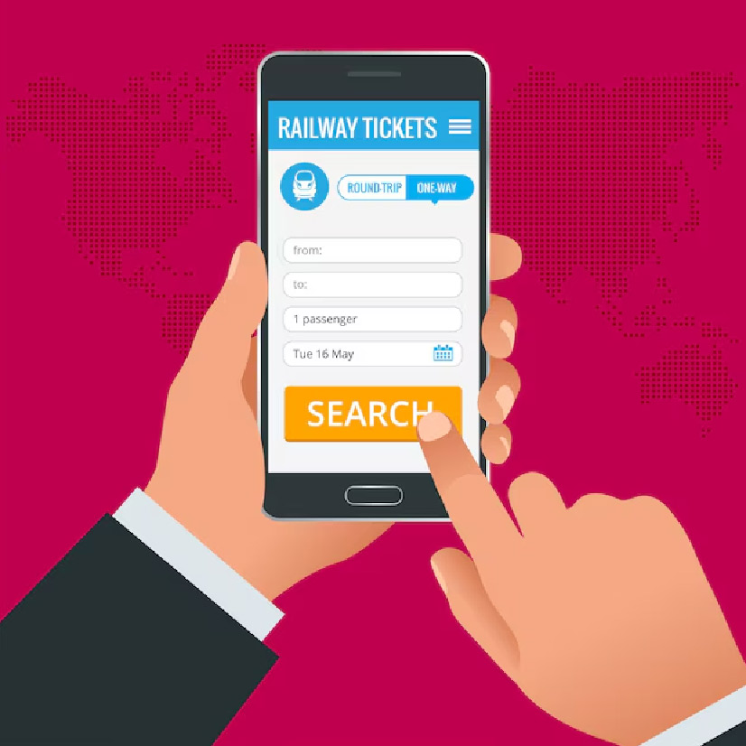 train ticket from uts app at home