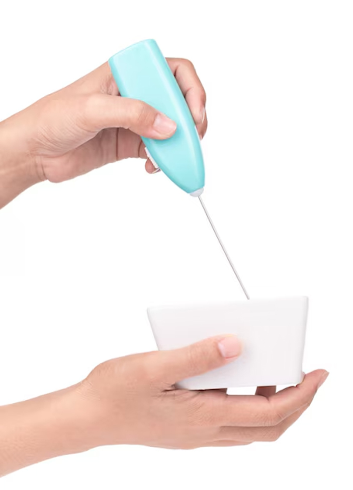 use hand frother to beat
