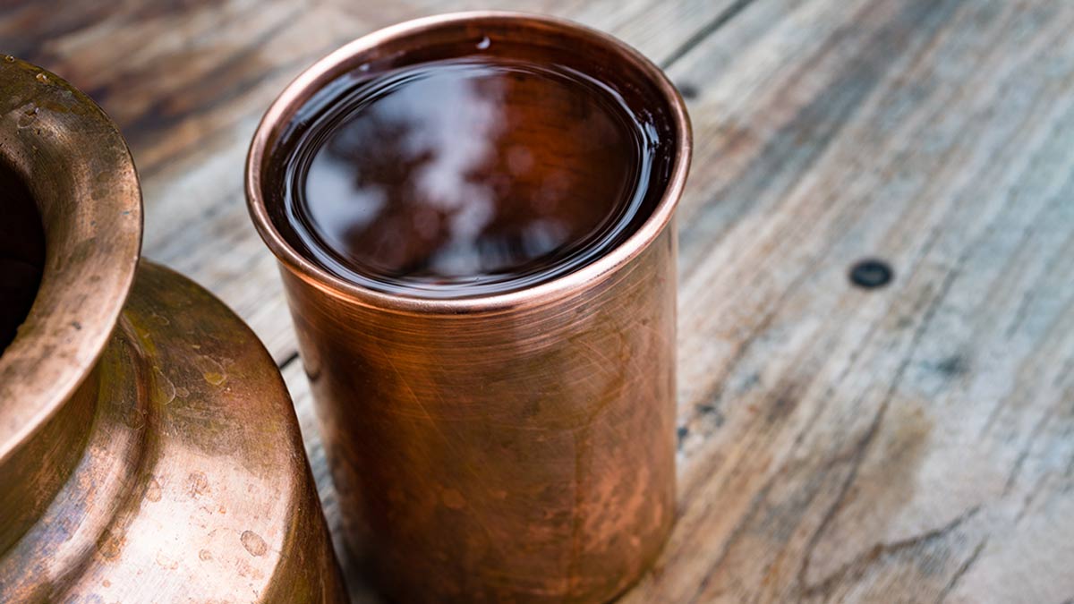 why we should keep water in copper vessel at kitchen slab