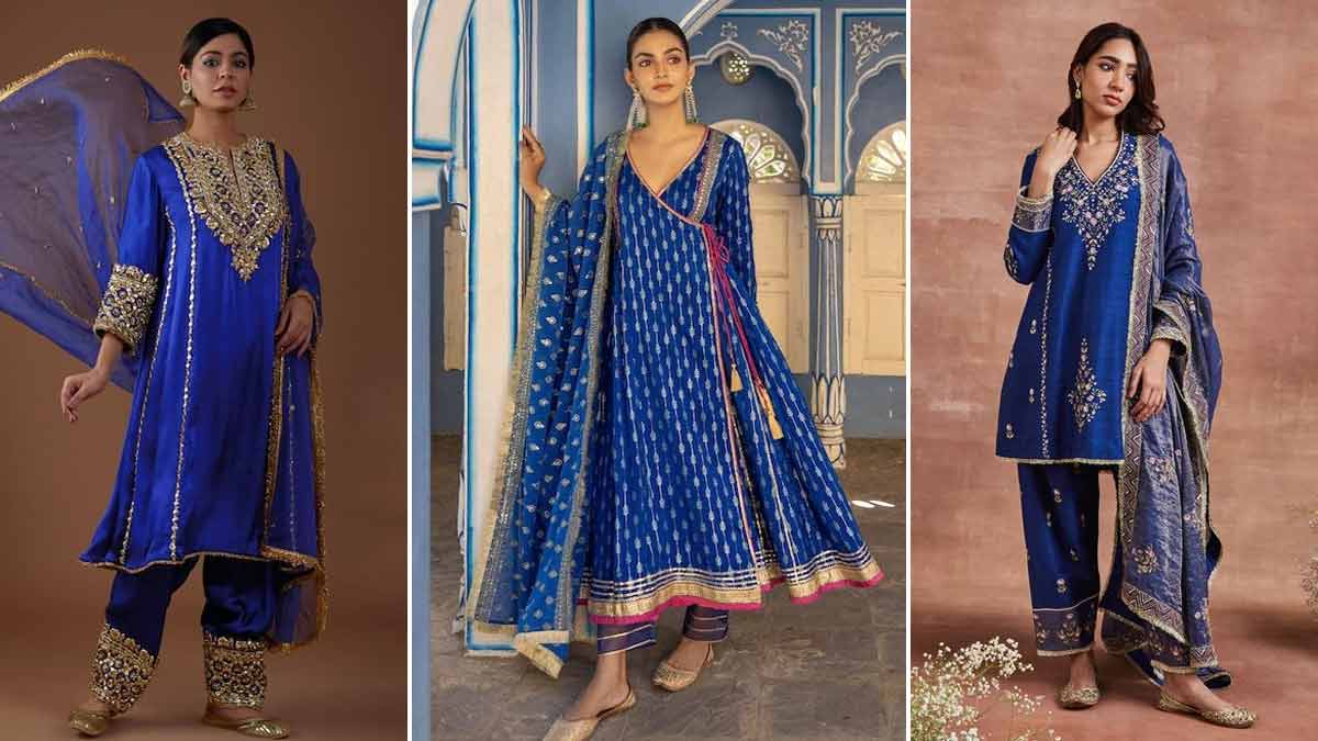 5 Blue Silk Suit Designs For Janmashtami HerZindagi