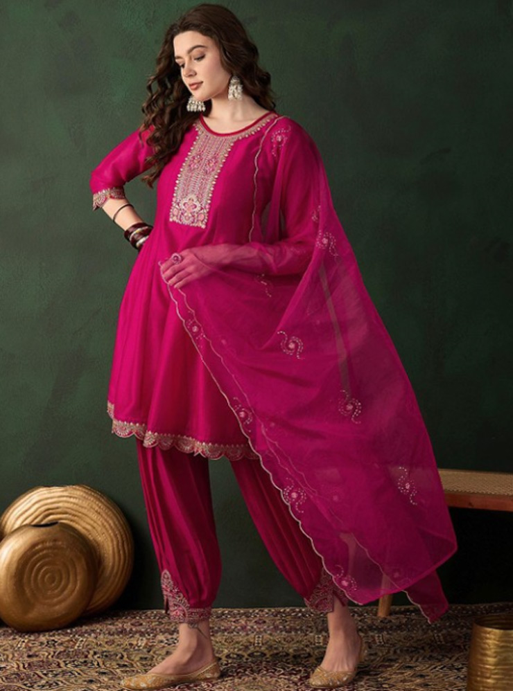 A Line Afghani Salwar Suit