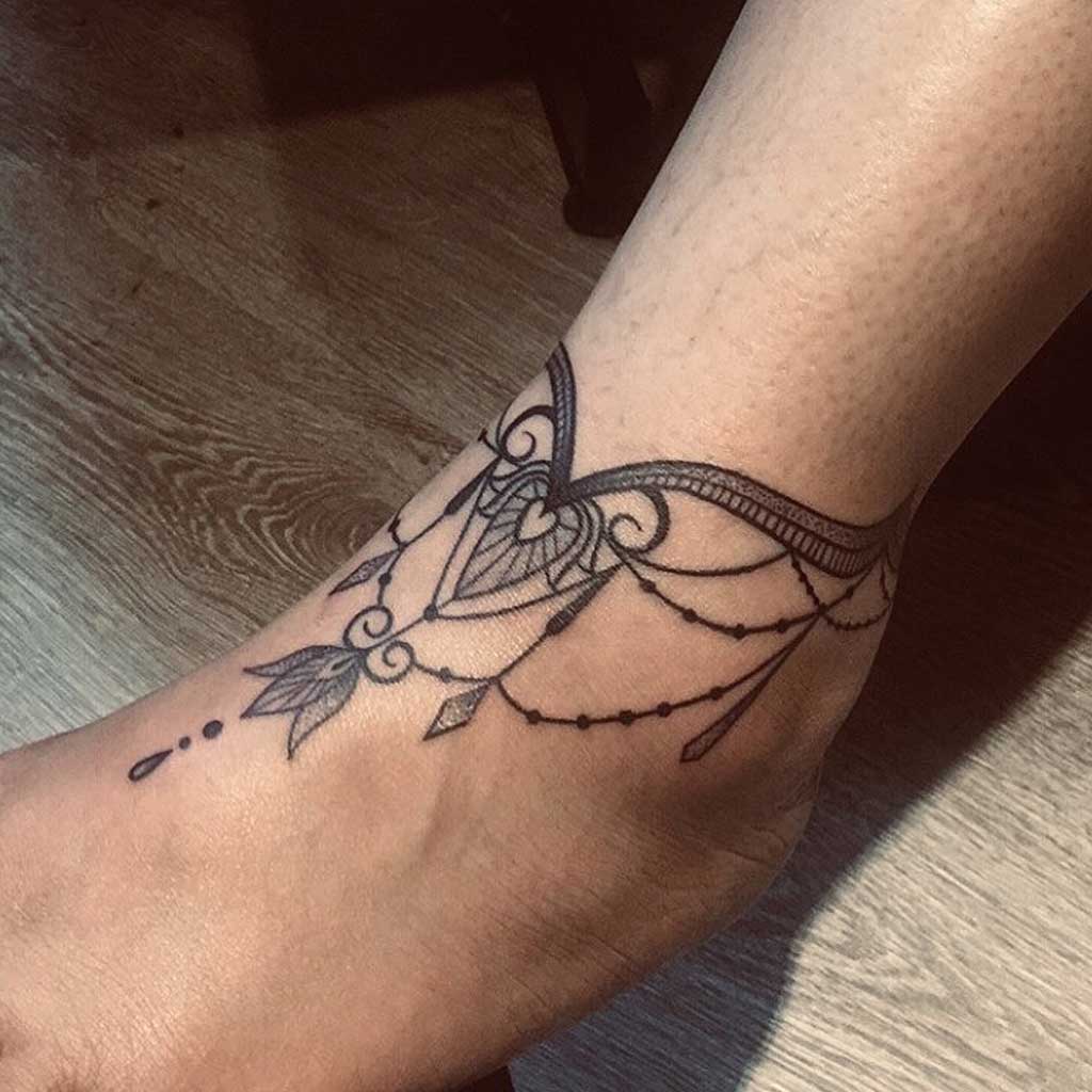 Anklet tattoo designs