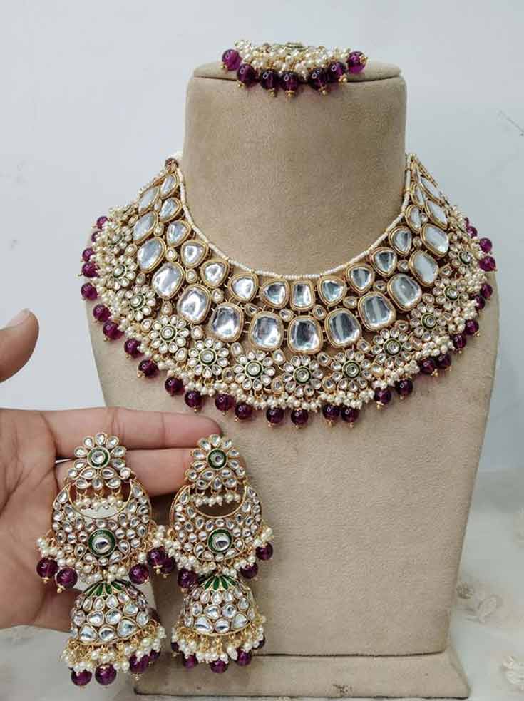 Big Stone Kundan Necklace