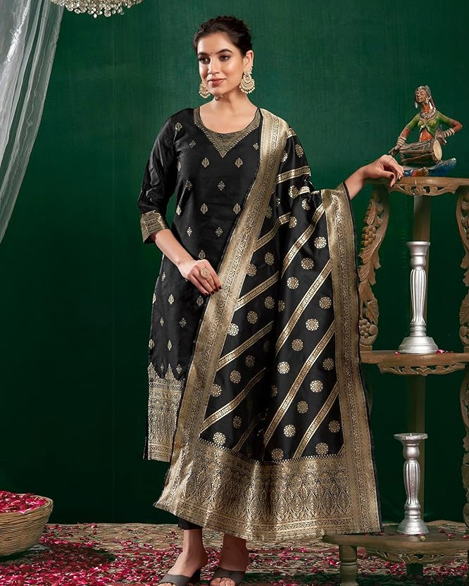 Black colour salwar suit