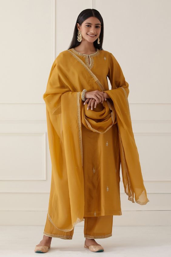 Chanderi Silk Suit Design