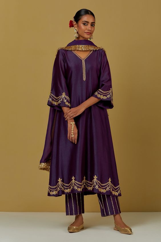 Chanderi Silk Suit Set