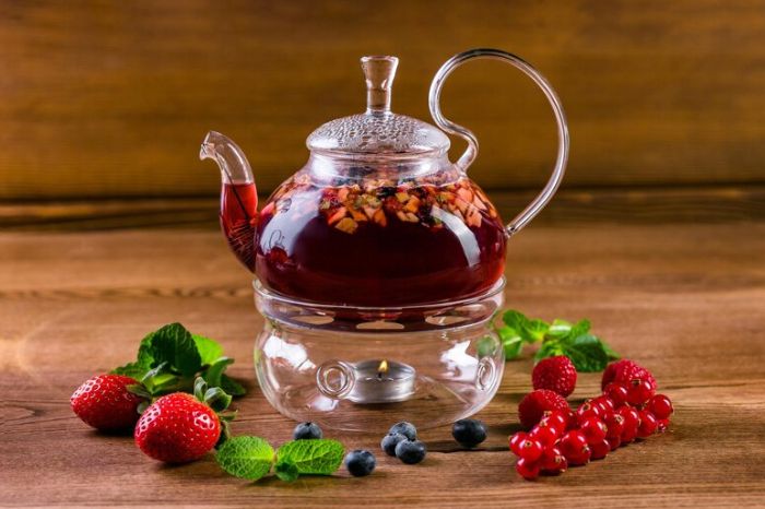 Chasberry tea inside