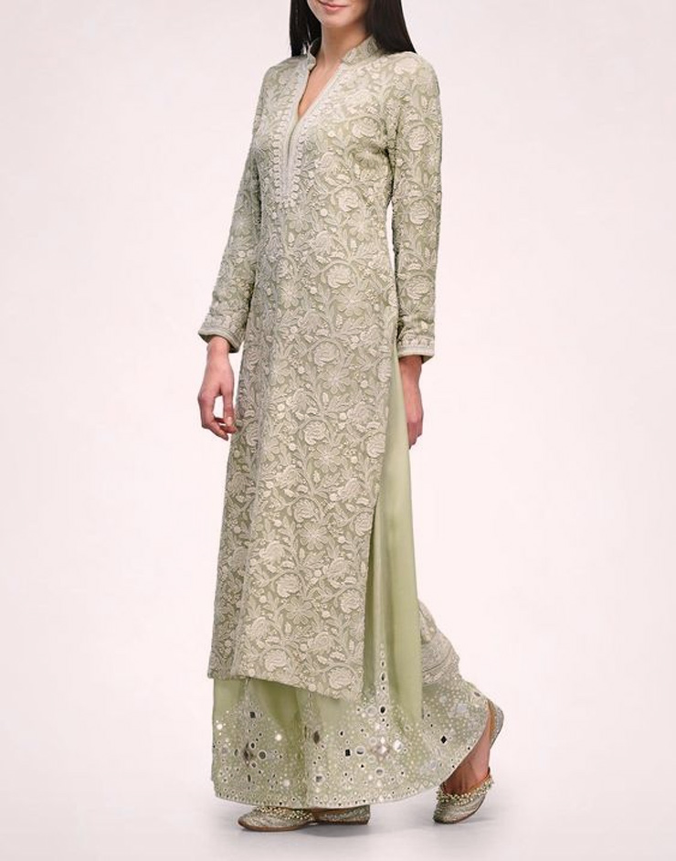 Chikankari Palazzo Suit Design
