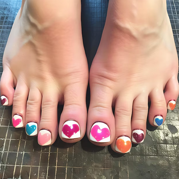 Colourful nail art designs ideas