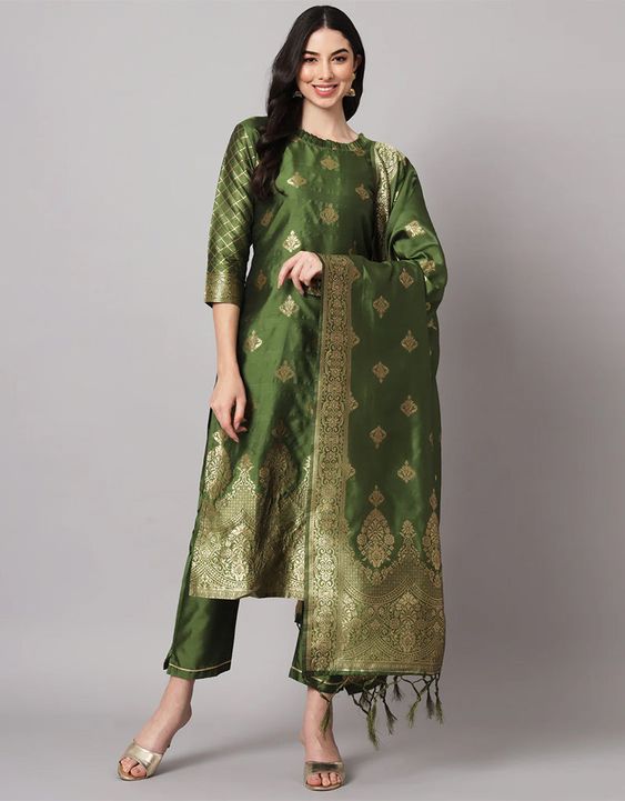 Cotton Silk Suit Set