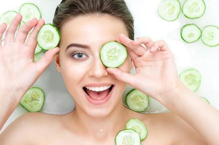 Cucumber is a boon for the skin use it like this 