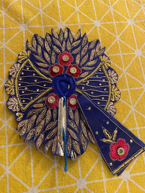 Embroidered Laddu Gopal Poshak Design