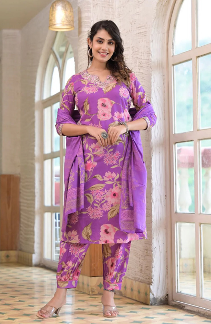 Embroidered Work Afghani Suit Salwar