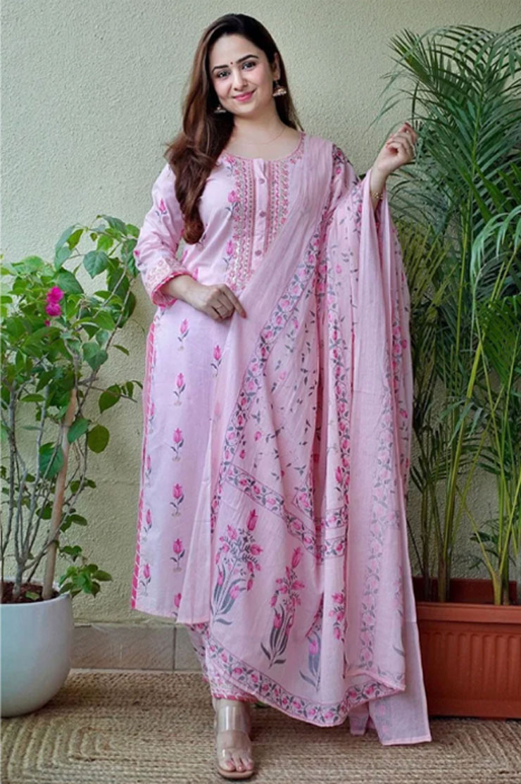 Floral Afghani Salwar Suit