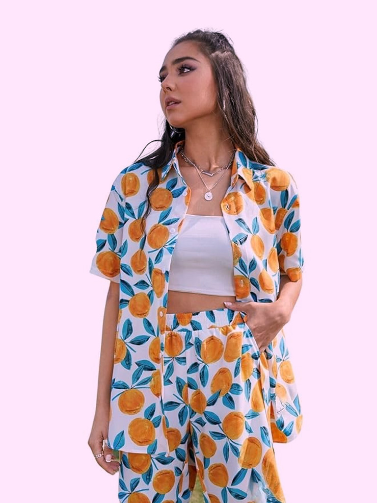 Funcky style print trouser