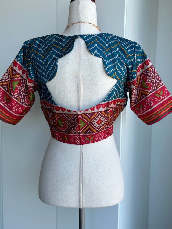 Ikkat Silk Patola Blouse Design