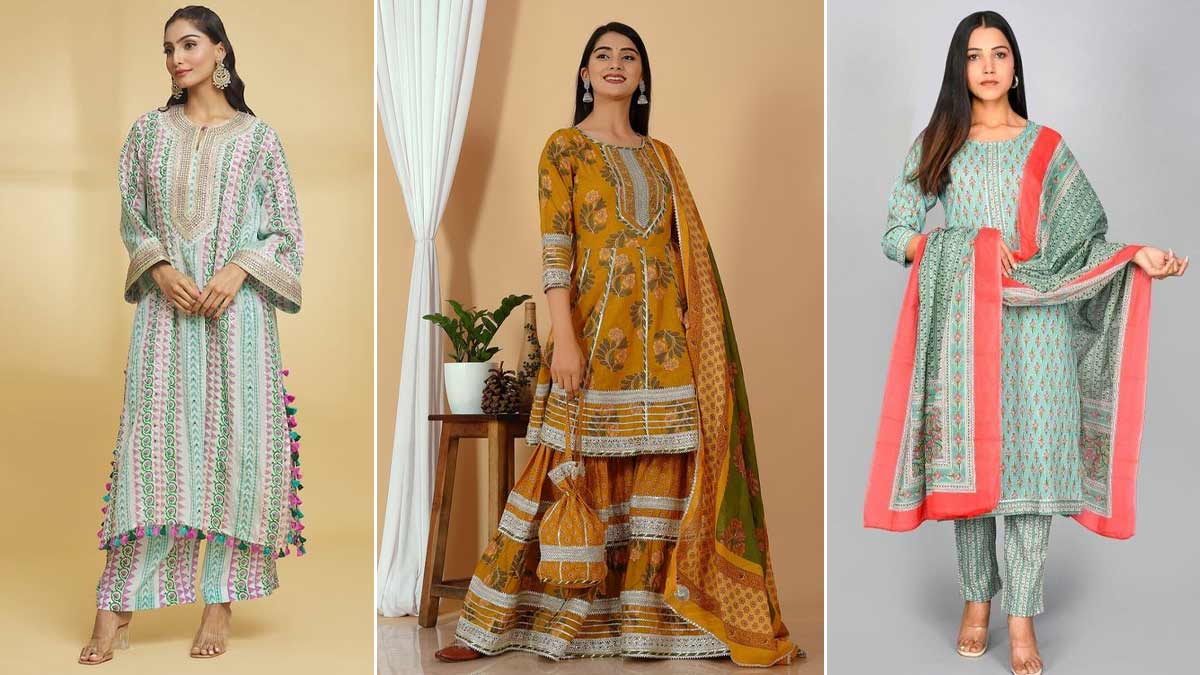 5 Beautiful Jaipur Kurti Palazzo Set Designs | HerZindagi