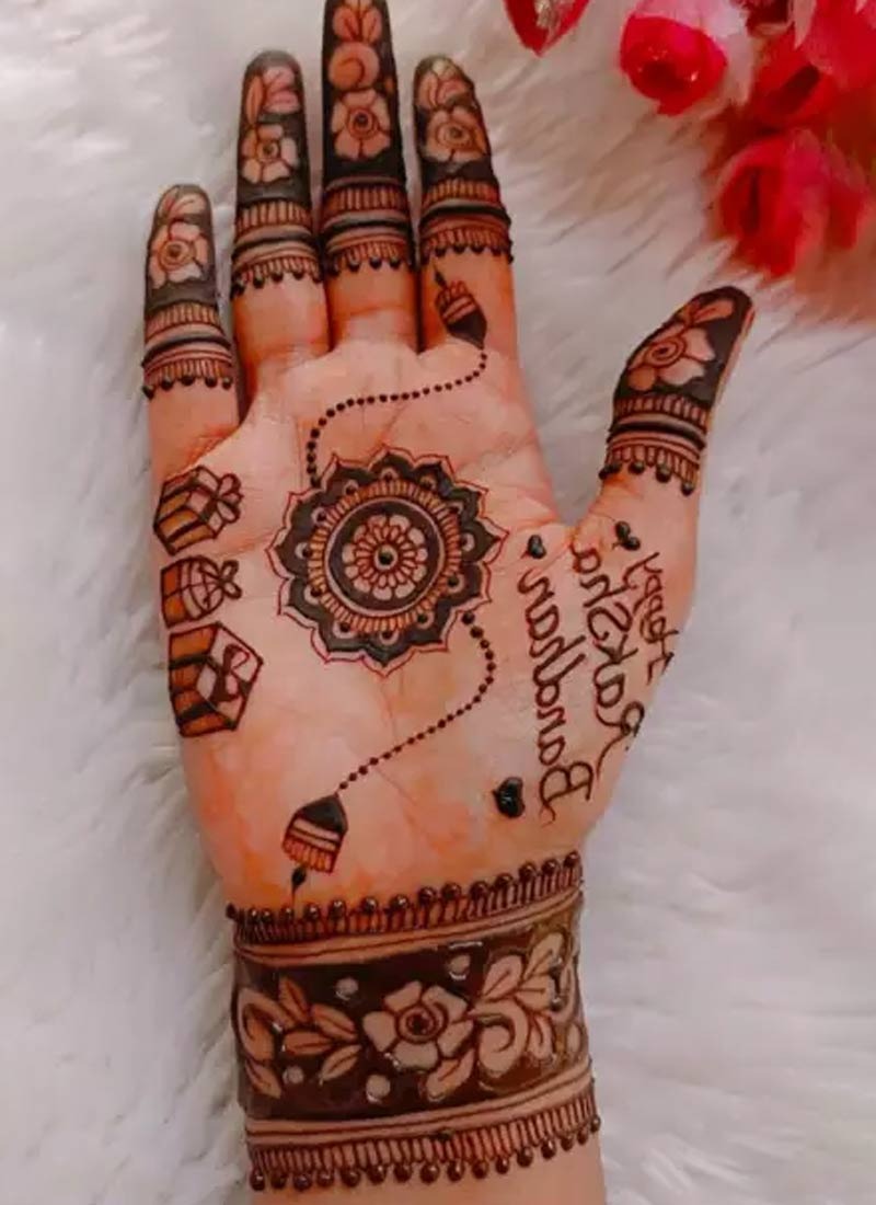 Simple Mehndi Designs for Raksha Bandhan | रक्षाबंधन के लिए अपने हाथों ...