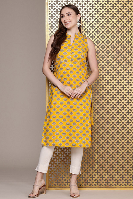 Mandarin collar Kurti Design